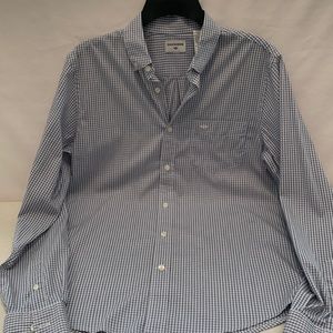 Dockers Small BlueBlack Checkered Long sleeve Dress  Shirt Size small.